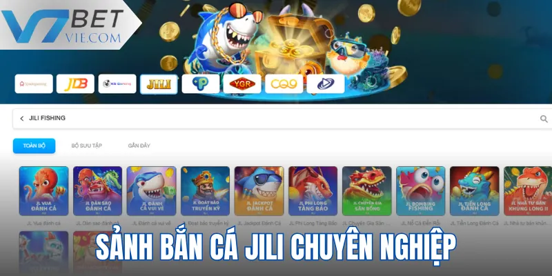 Trò chơi tại sảnh JILI bắn cá đa dạng