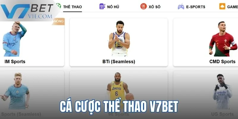 Tham gia cá cược thể thao V7BET với nhiều kèo hấp dẫn Tham gia cá cược thể thao V7BET với nhiều kèo hấp dẫn